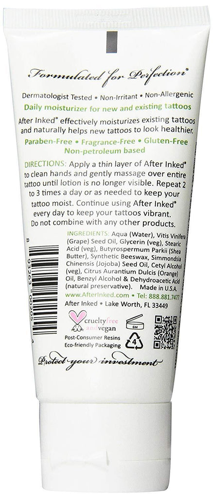 After Inked Tattoo Moisturizer Aftercare Lotion 3oz Tube